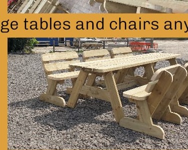 Large table and chairs